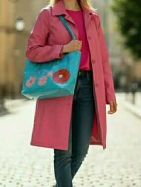 Lands' End Trench Coat Rain Coat
